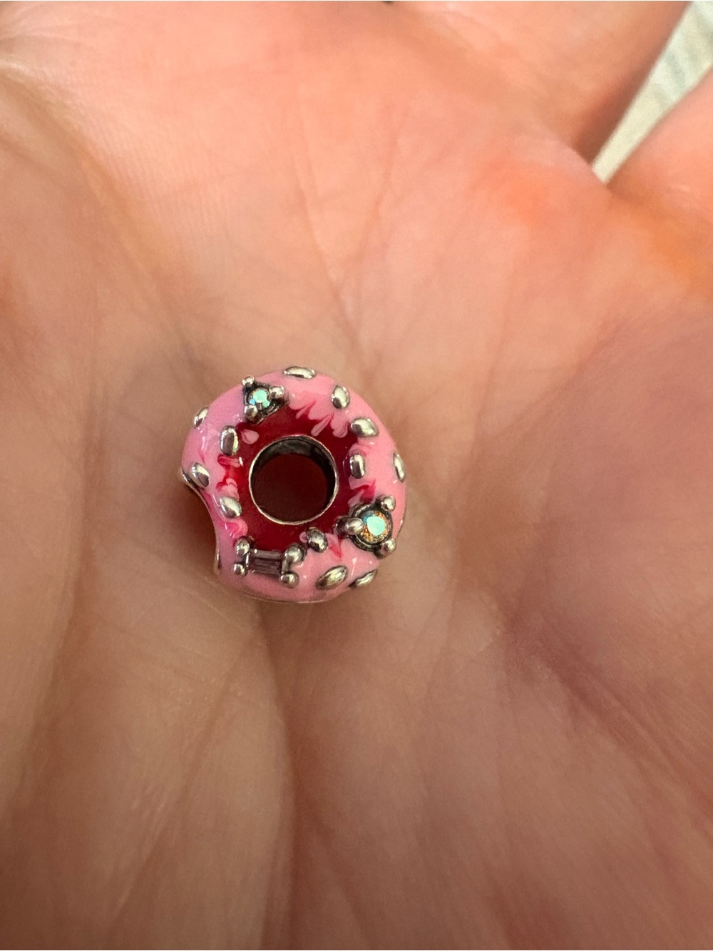 S925 pink donut